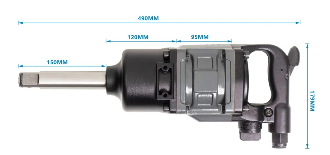 RT-535 van de het Effectmoersleutel van de 1 Duimlucht van de het Effectmoersleutel Snelle en Nauwkeurige Pneumatische Op zwaar werk berekende Professionele Industrieel